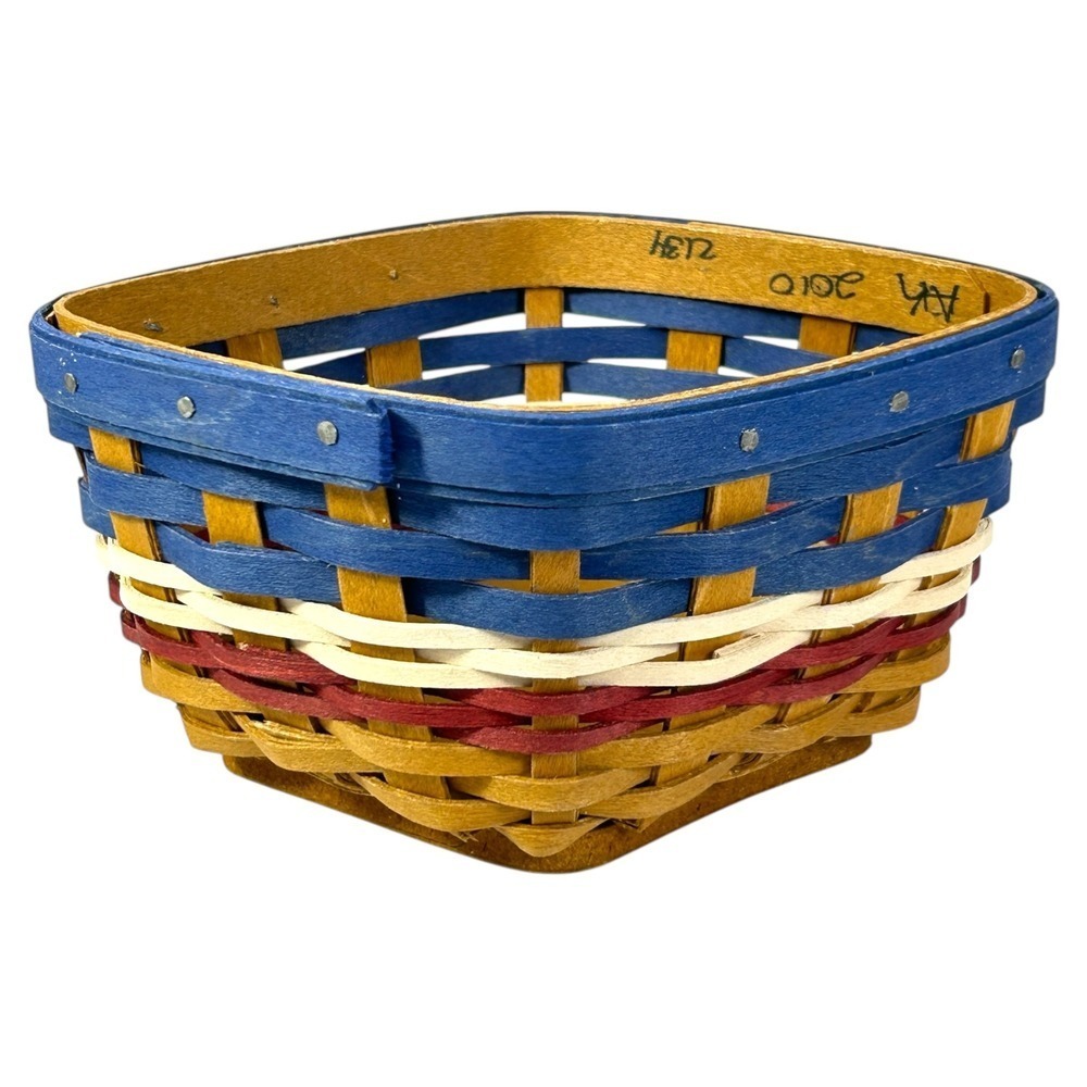 Longaberger American Celebrations SMALL WAVE Basket 2010 USA - Picture 3 of 9